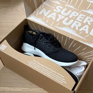 allbirds SuperLight Tree Runners - Natural Black/Dark Grey (Blizzard Sole)